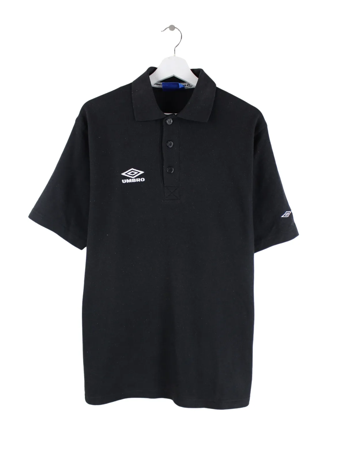Umbro 90s Vintage Basic Polo Schwarz S