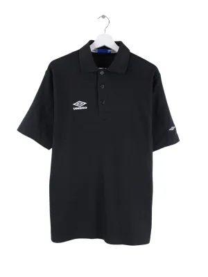 Umbro 90s Vintage Basic Polo Schwarz S