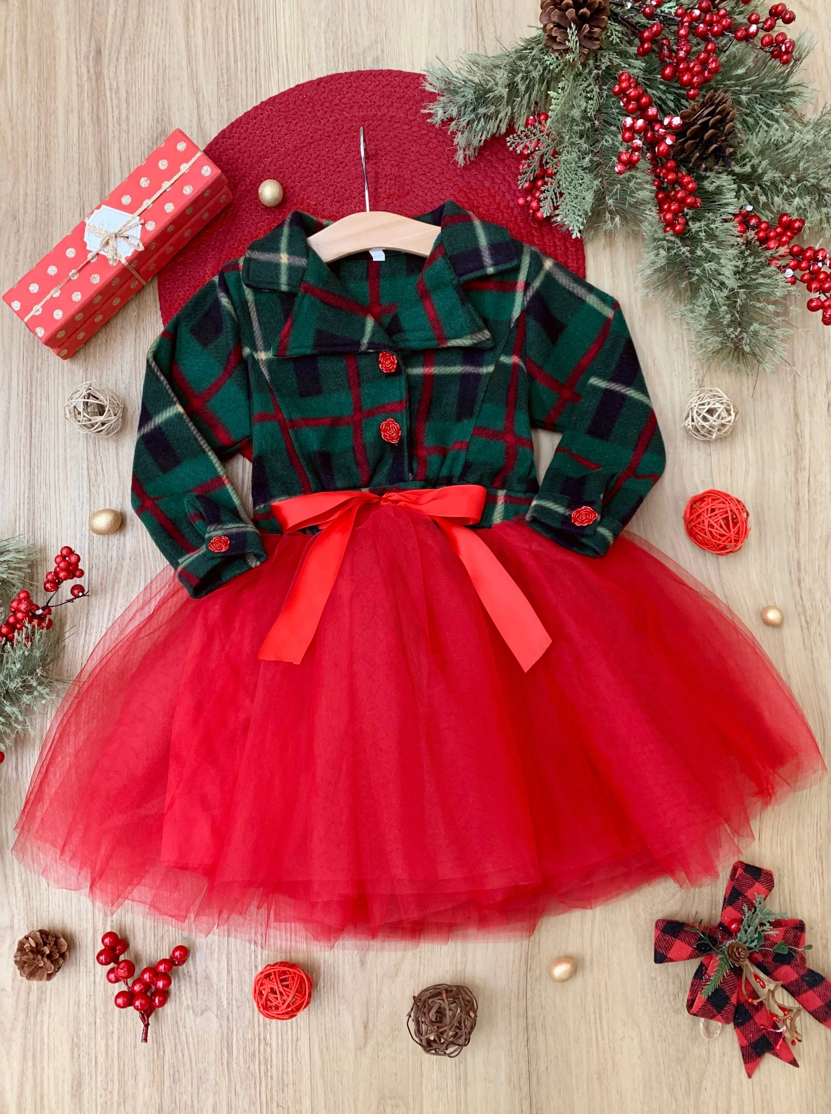 Under The Mistletoe Blazer Tutu Dress