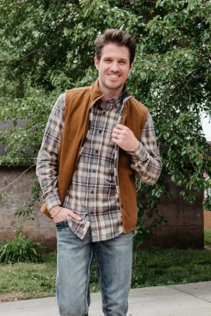 Union Canyon Vest for Men in Tan Brown | H37033D-249H SASQUATCH