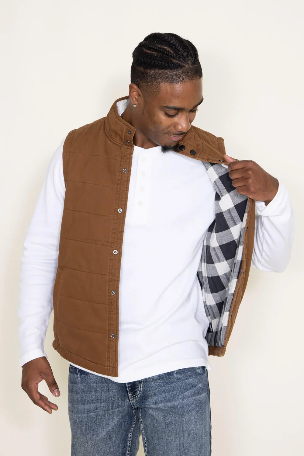 Union Canyon Vest for Men in Tan Brown | H37033D-249H SASQUATCH
