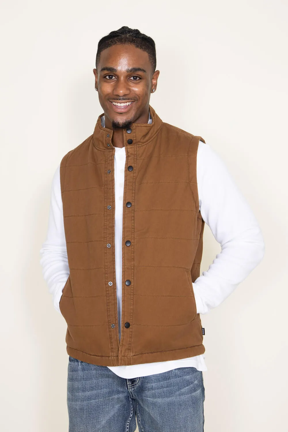 Union Canyon Vest for Men in Tan Brown | H37033D-249H SASQUATCH