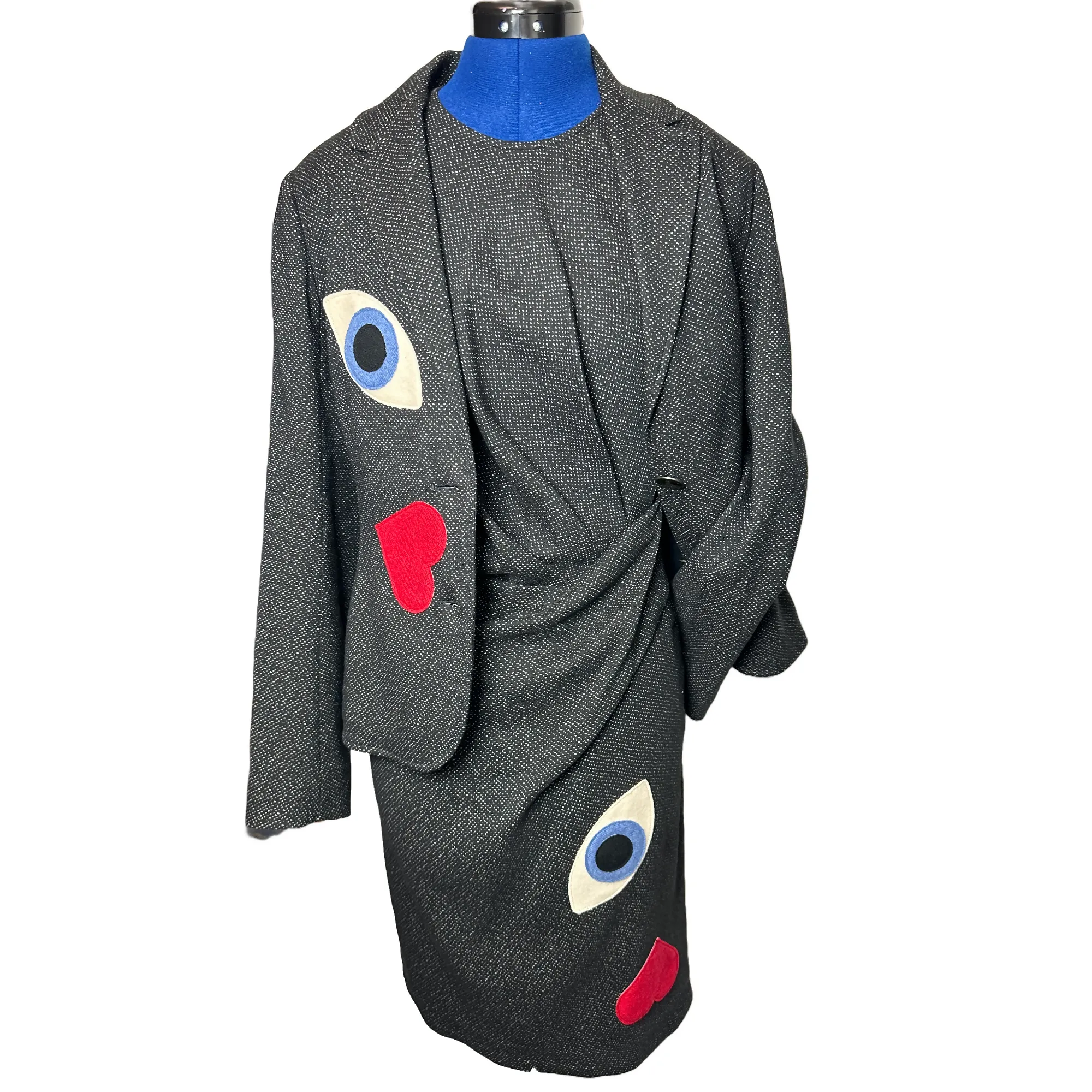 Upcycled Two Piece Lanvin Dress Suit