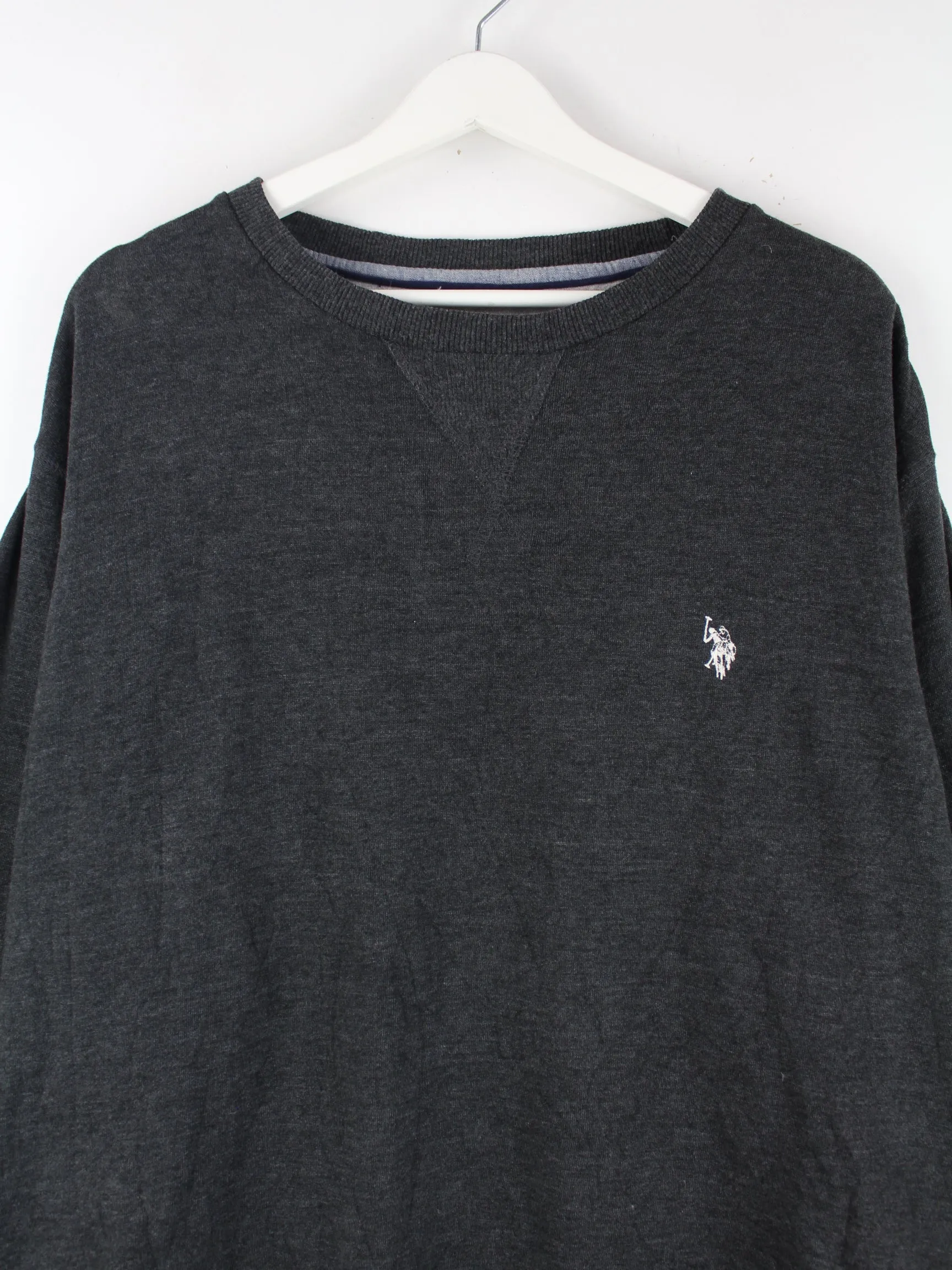 U.S. Polo ASSN. Basic Sweater Grau XL