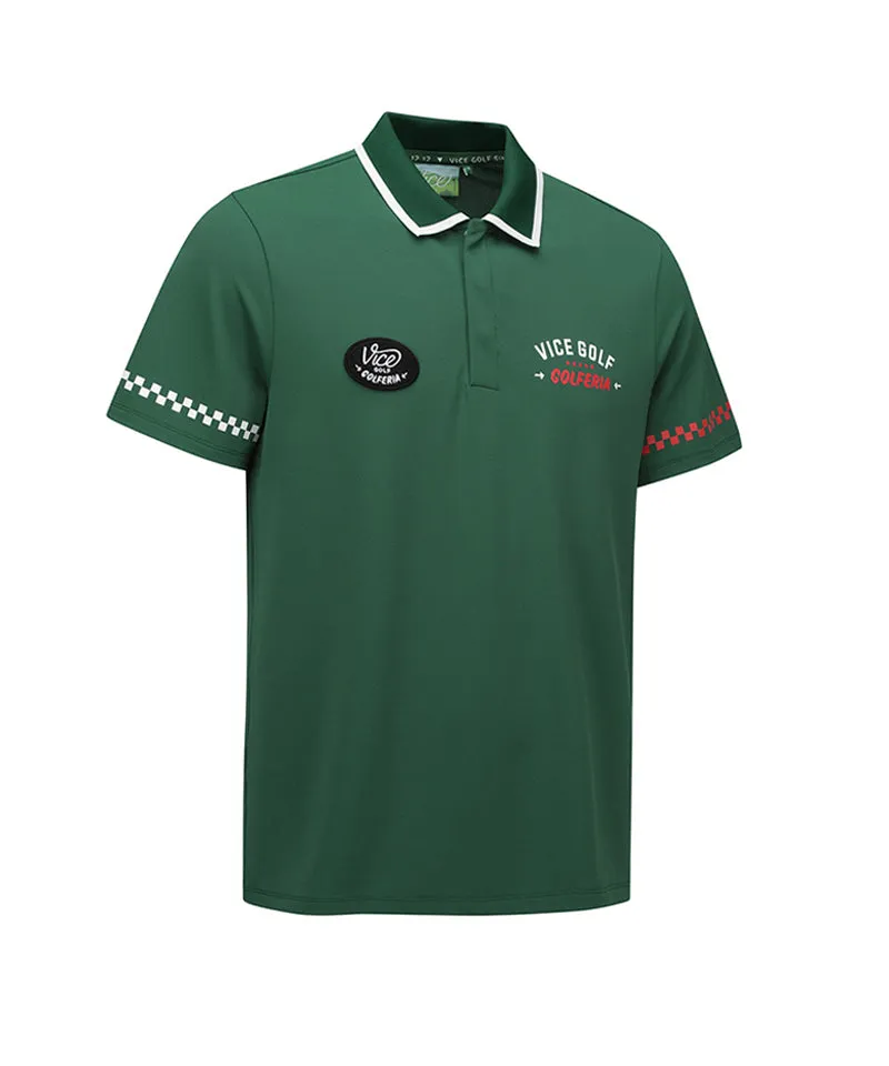 Vice Golf Atelier Men  Artwork Point Short T-Shirt - D/Green