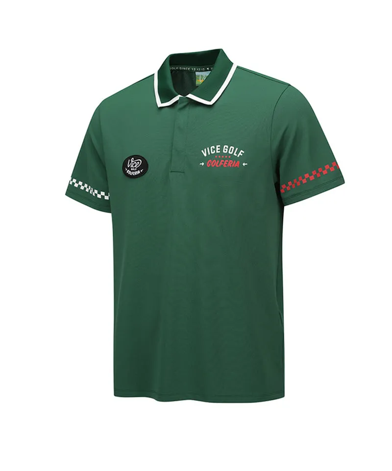 Vice Golf Atelier Men  Artwork Point Short T-Shirt - D/Green
