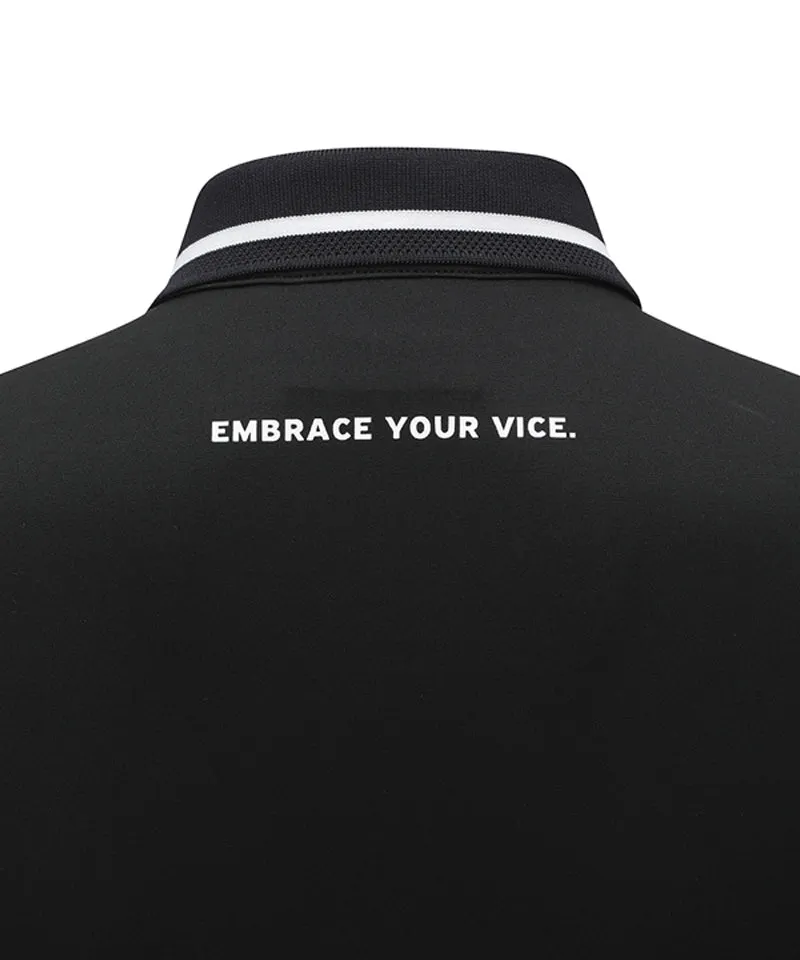 Vice Golf Atelier Women's Cooling Long Sleeve Polo T-Shirt - Black