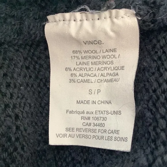 VINCE Black Sweater