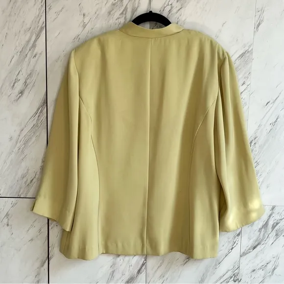 Vintage Dana Kay Flat Collarless Button Blazer SZ 18W