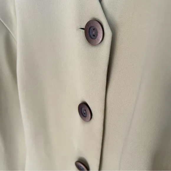 Vintage Dana Kay Flat Collarless Button Blazer SZ 18W