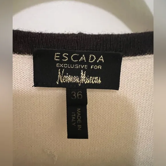 Vintage Escada x Neiman Marcus 100% cashmere sweater✨