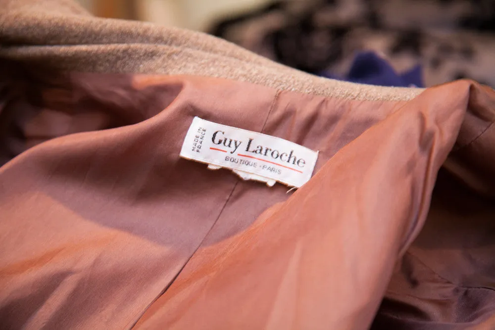Vintage Guy Laroche Wool Blazer // Womens Suit Jacket // Size L - XL