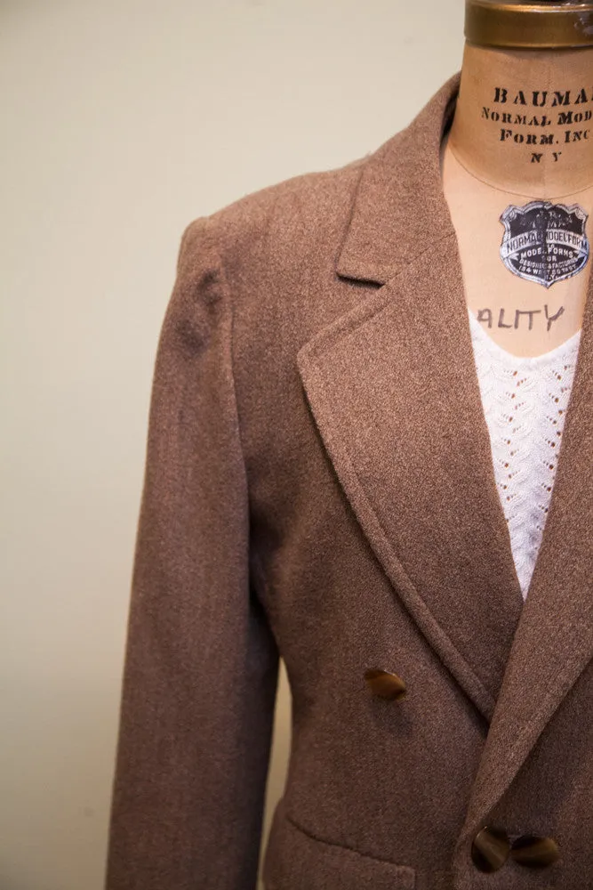 Vintage Guy Laroche Wool Blazer // Womens Suit Jacket // Size L - XL