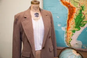 Vintage Guy Laroche Wool Blazer // Womens Suit Jacket // Size L - XL