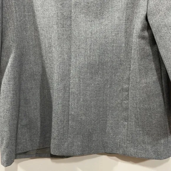 Vintage Liz Claiborne Collection Wool Single Button Gray Blazer Suit Jacket 10