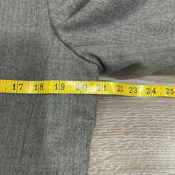 Vintage Liz Claiborne Collection Wool Single Button Gray Blazer Suit Jacket 10