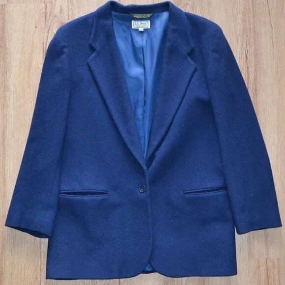 Vintage LL Bean Wool Blazer Suit Jacket
