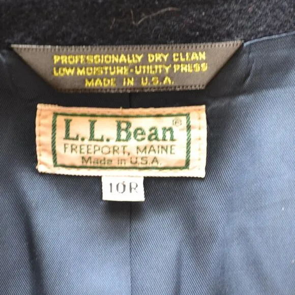 Vintage LL Bean Wool Blazer Suit Jacket
