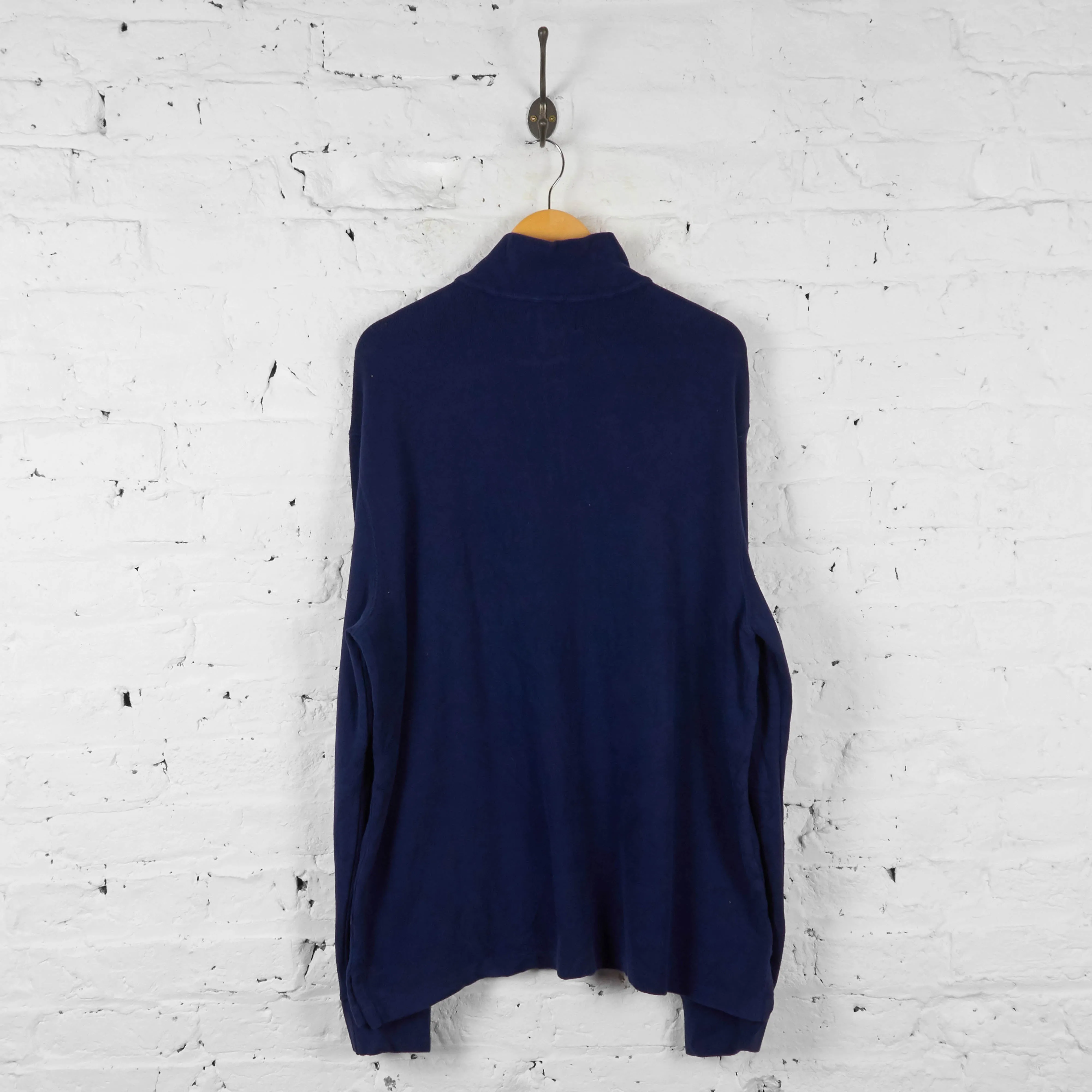 Vintage Ralph Lauren 1/4 Zip Sweatshirt - Navy - XL