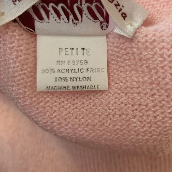 Vintage Sweater Shirt Set Size Petite 14 Laura Petites By Alyzia Light Pink