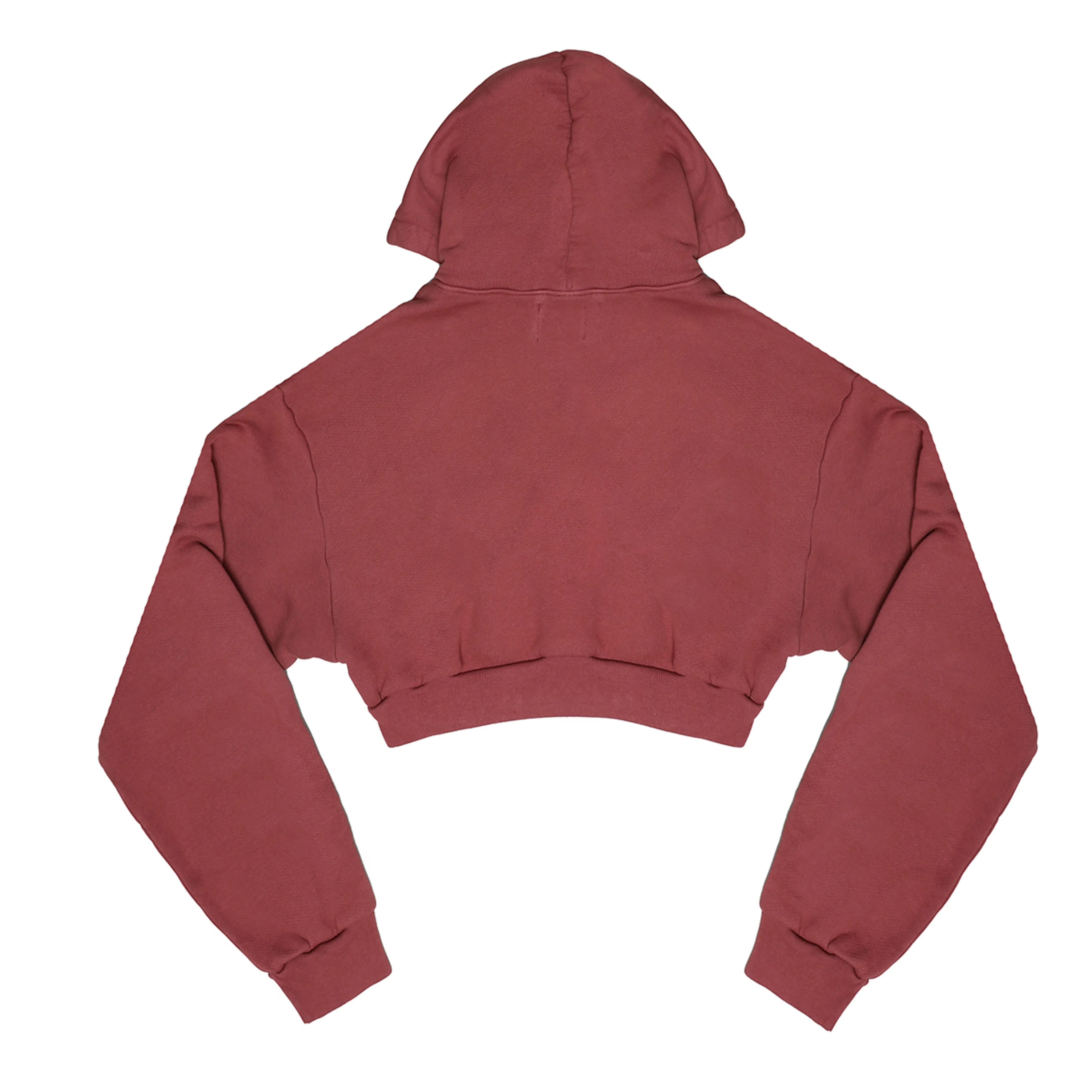 Vitals Cropped Zip in Brick Red