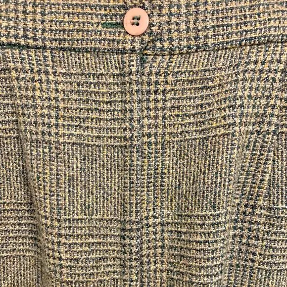 VTG Charter Club Petites Equestrian Velvet Wool Blazer Skirt Suit Set 8P Jacket
