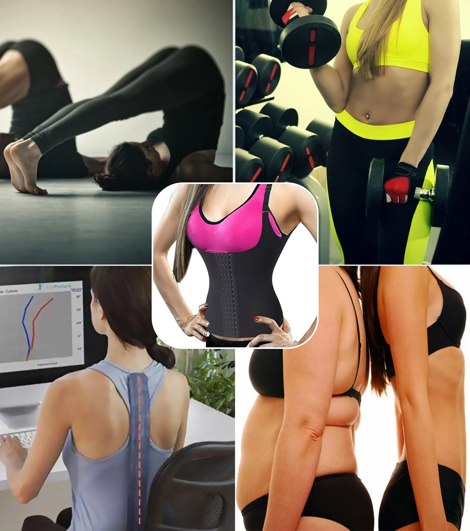 Waist Trainer Corset Vest for Weight Loss Sport Body Shaper