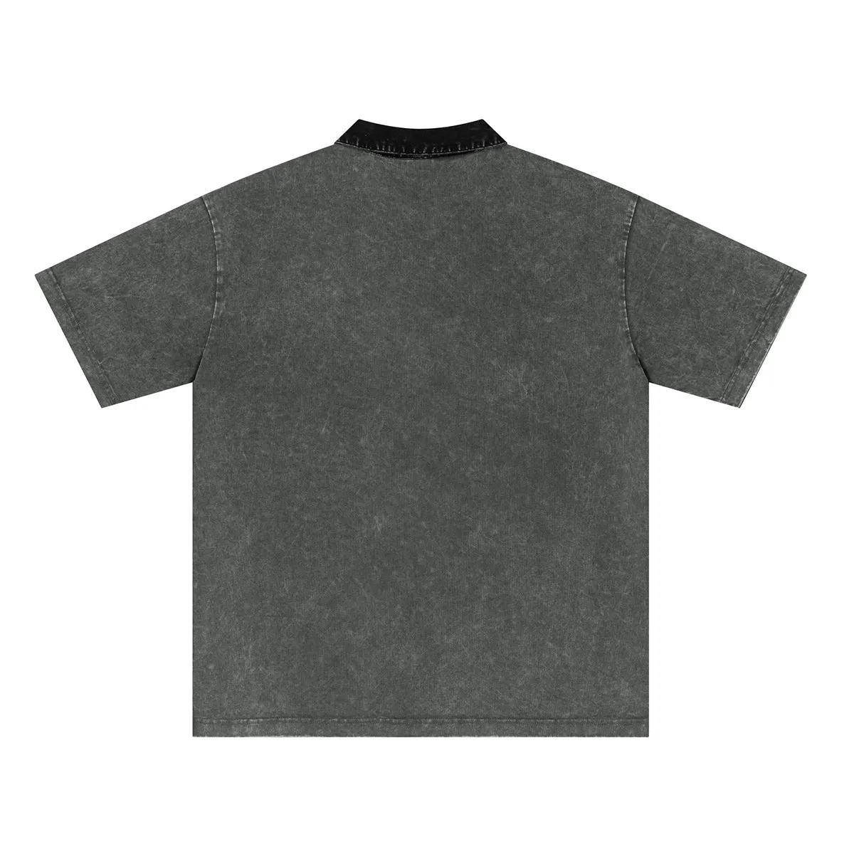 Washed Contrast Color Polo Shirt 285gsm