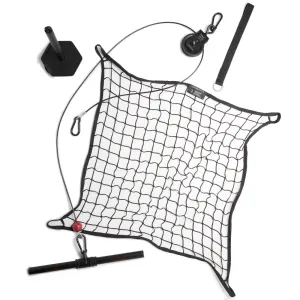 Weight Training Pulley Station With Pull Bar, Weights Holder and Net