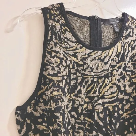 WHBM Sleeveless Metallic Jacquard Sweater Size XL