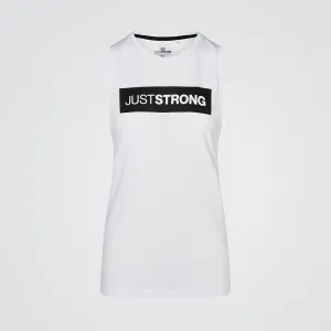 White Athletic Box Tank