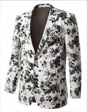 White Harbor Grey Floral Print Pant