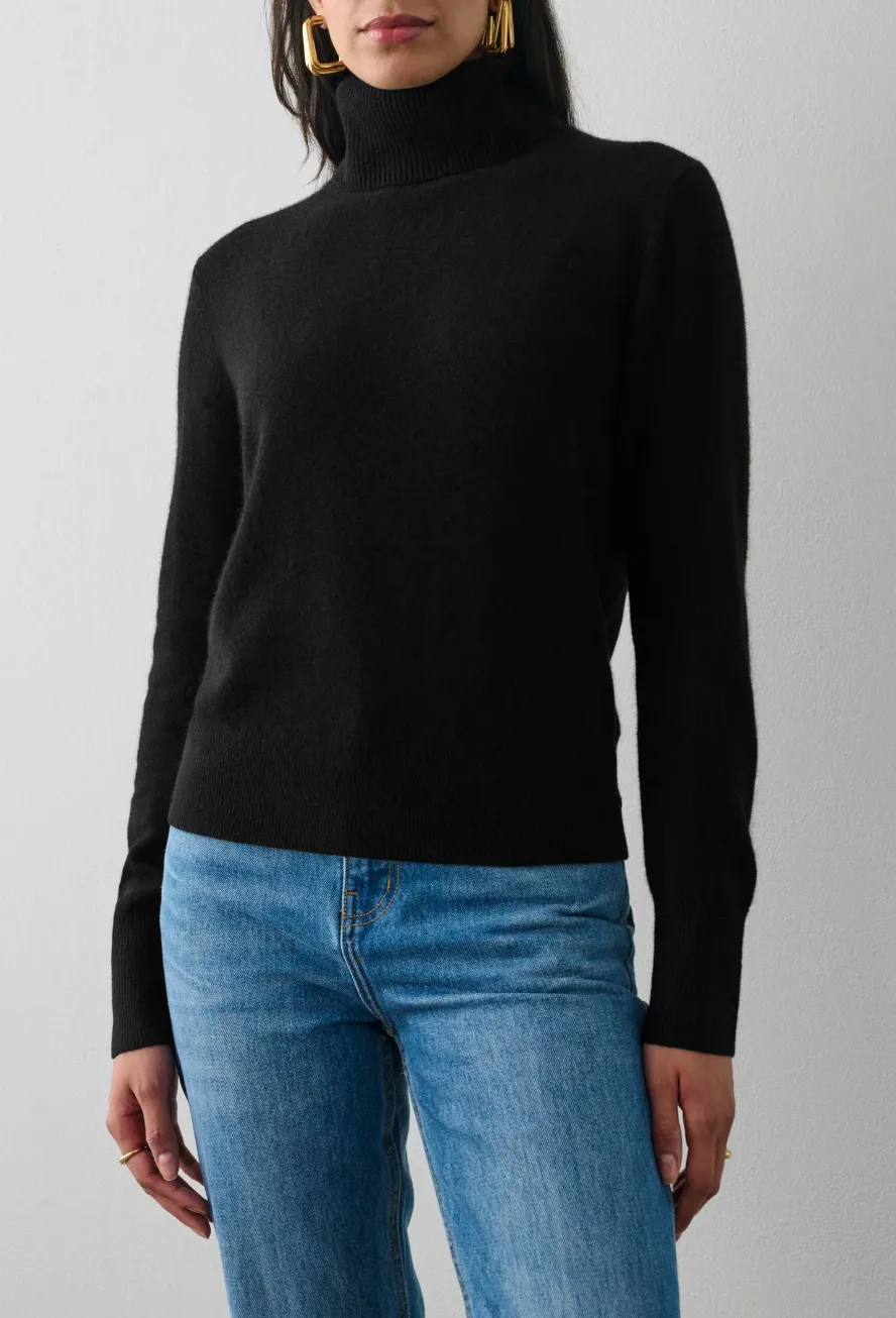WHITE   WARREN CASHMERE ESSENTIAL TURTLENECK