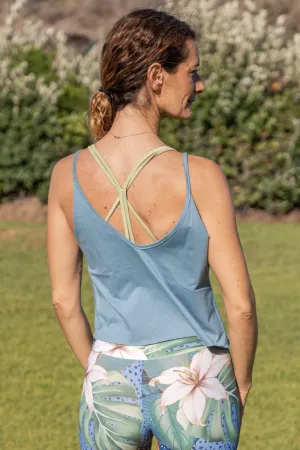 Wide Neck V Back Tank