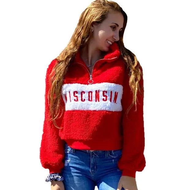 Wisconsin Teddy Quarter Zip