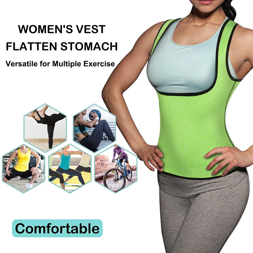 Women Neoprene Sauna Sweat Vest for Weight Loss Gym Workout Body Shaper