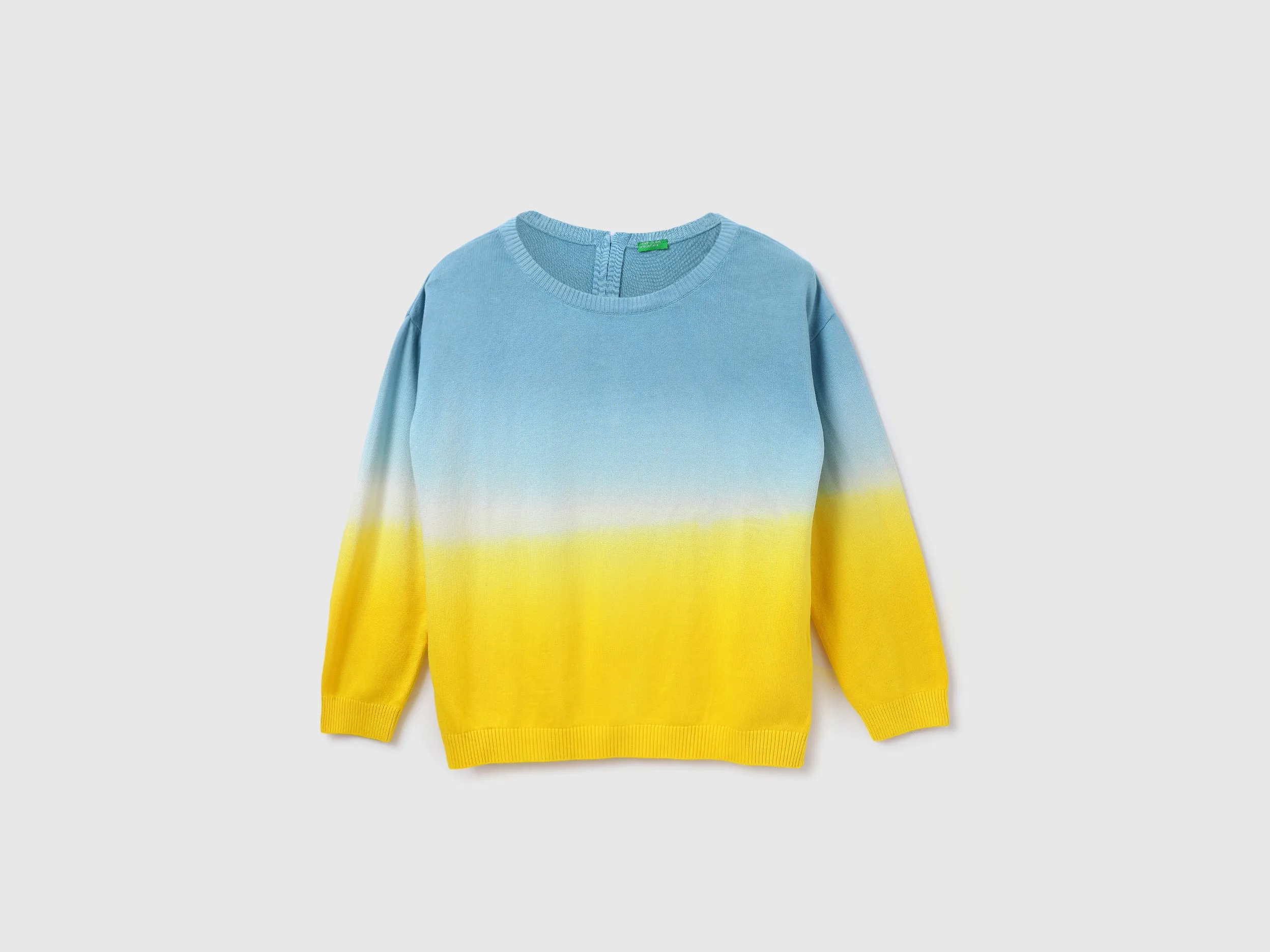 Women Ombre Round Neck Sweatshirt