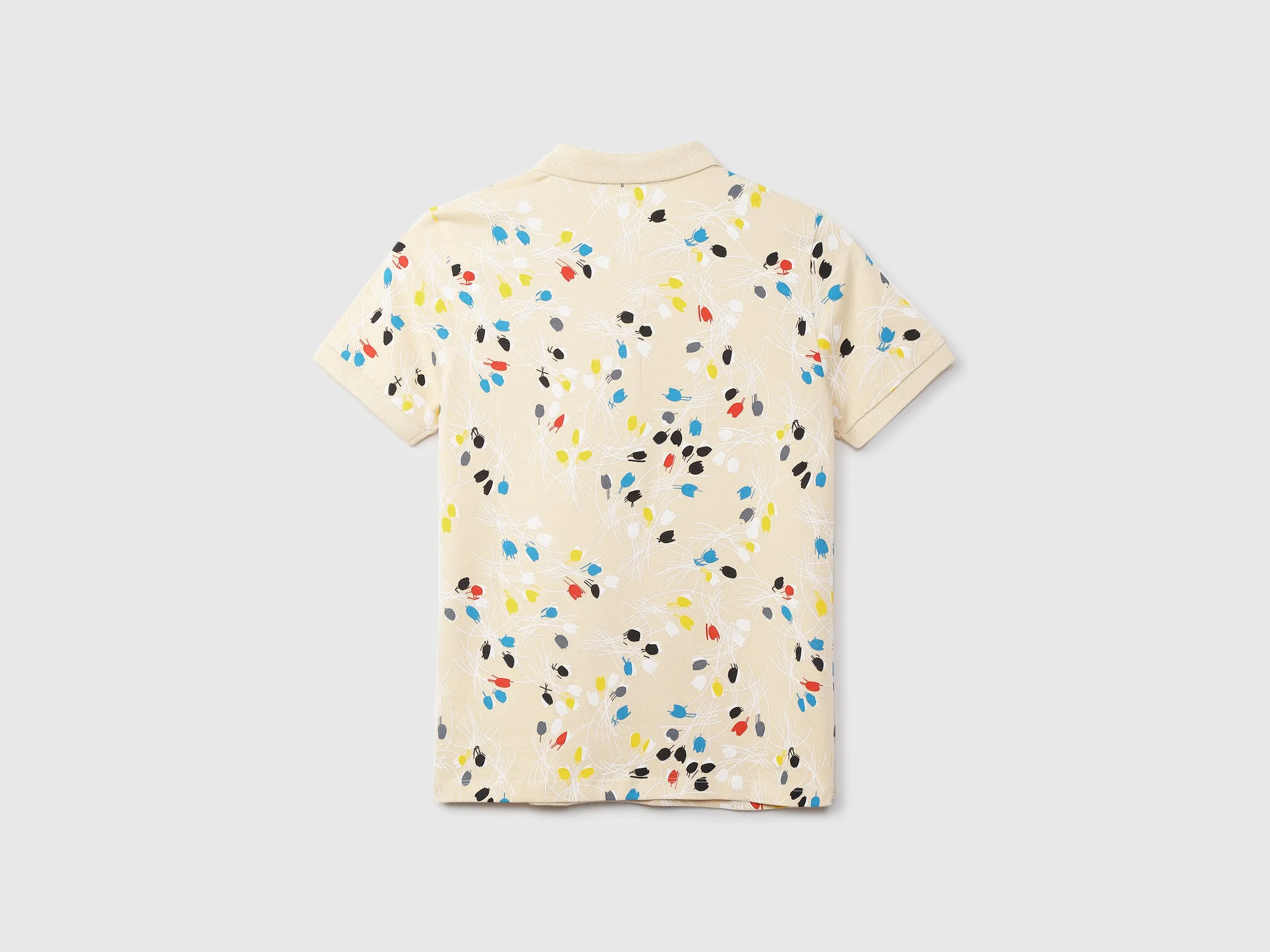 Women Printed Polo Collar T-shirt