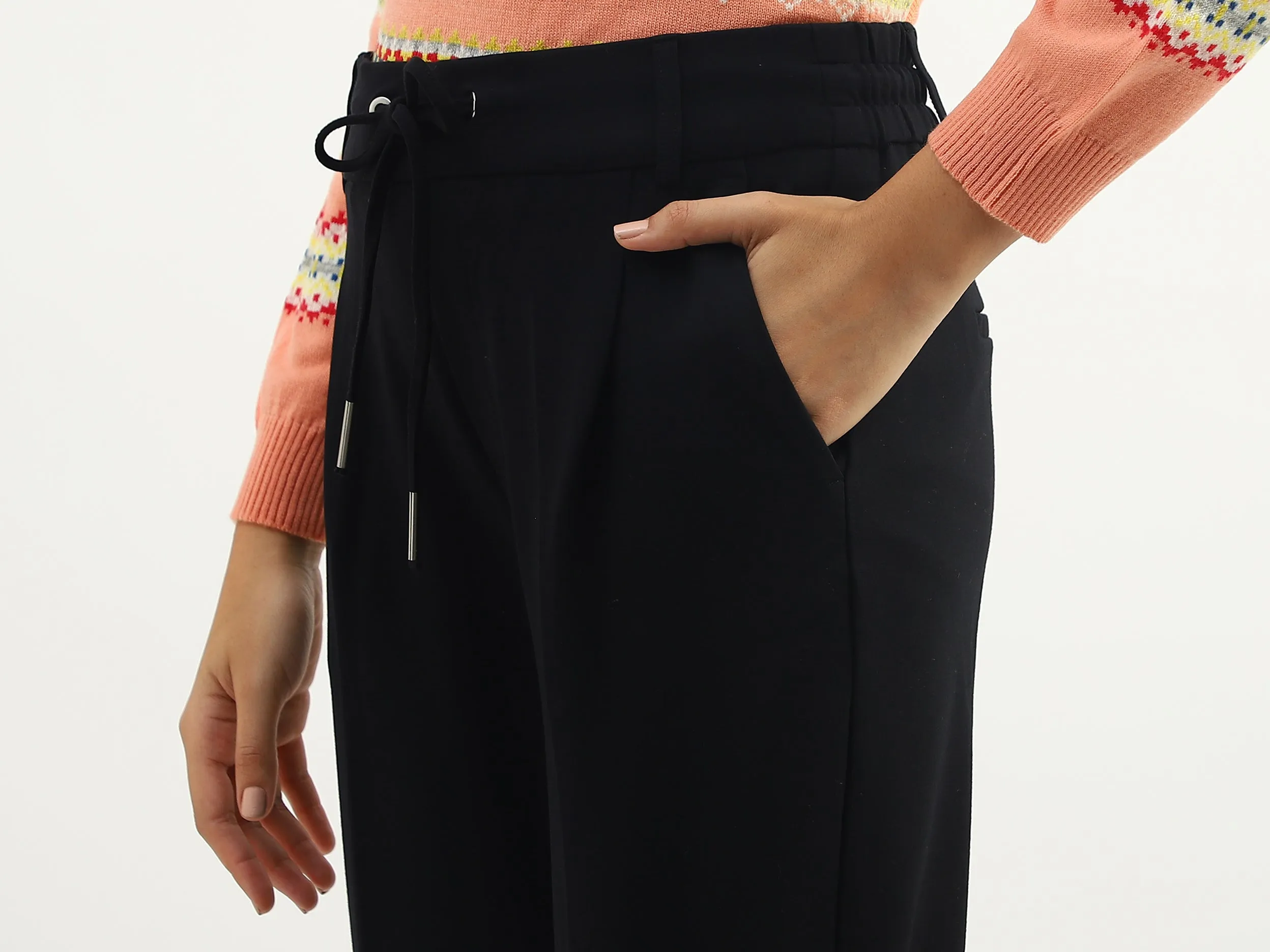 Women Solid Regular Fit Trousers
