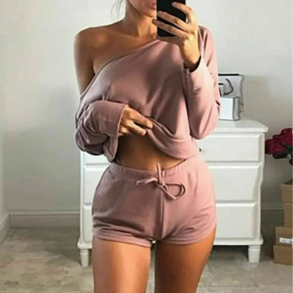 Women's 2Pcs Sport Gym Vest Tops Sports short Outfit