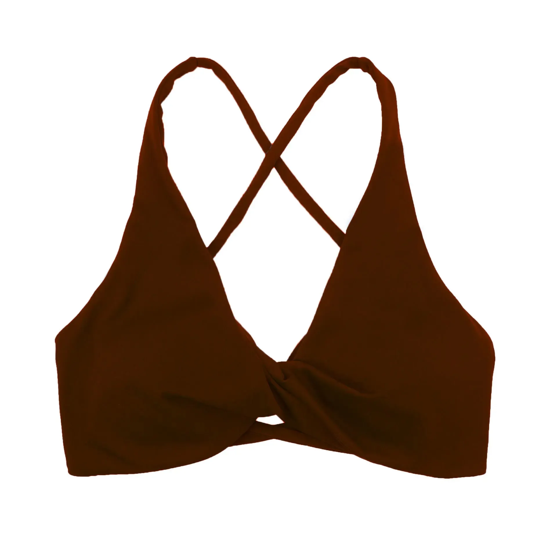 Women's Cross Back Pleated Sport Bra - Athletic Tank Top for Fitness - Sexy Hollow Workout Vest