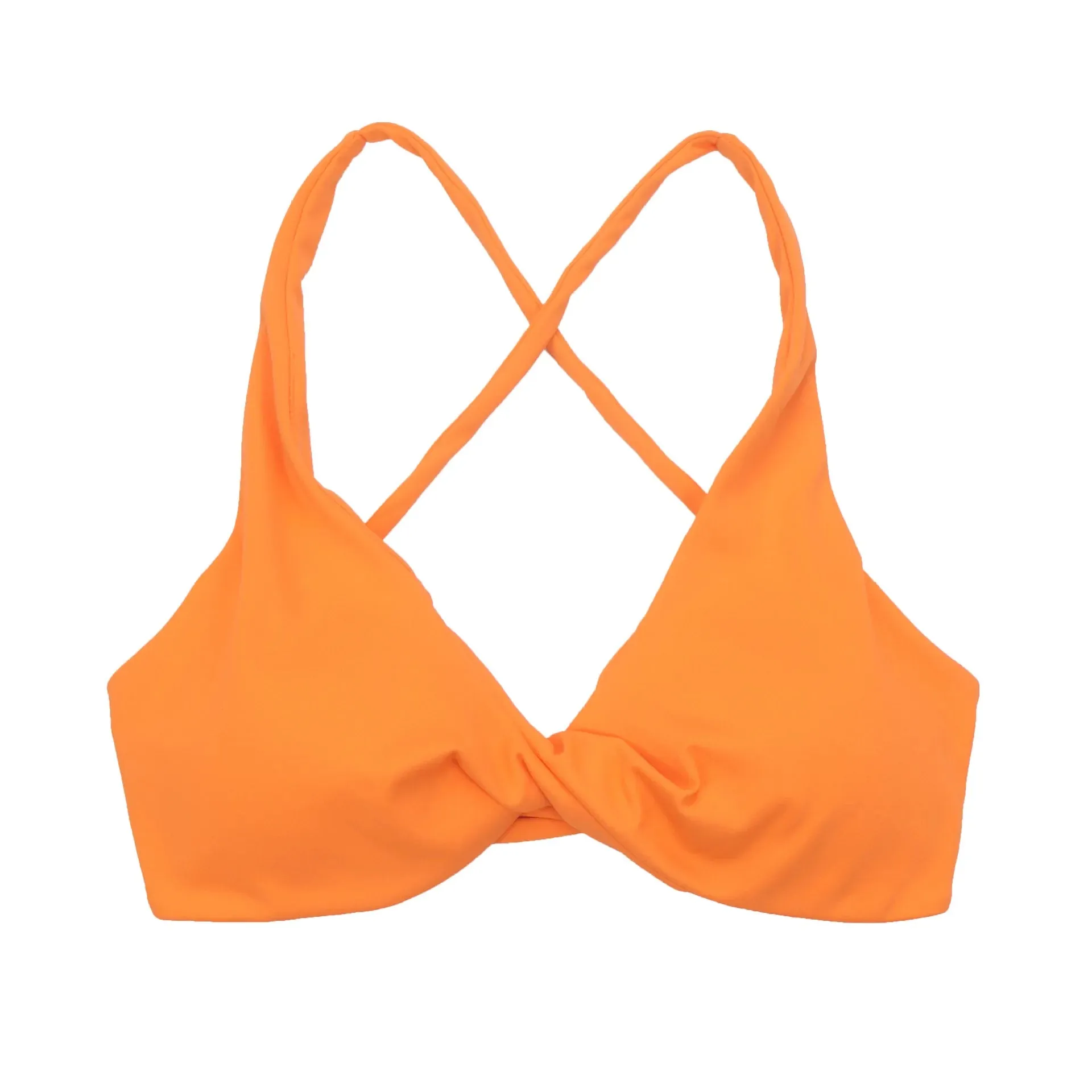 Women's Cross Back Pleated Sport Bra - Athletic Tank Top for Fitness - Sexy Hollow Workout Vest
