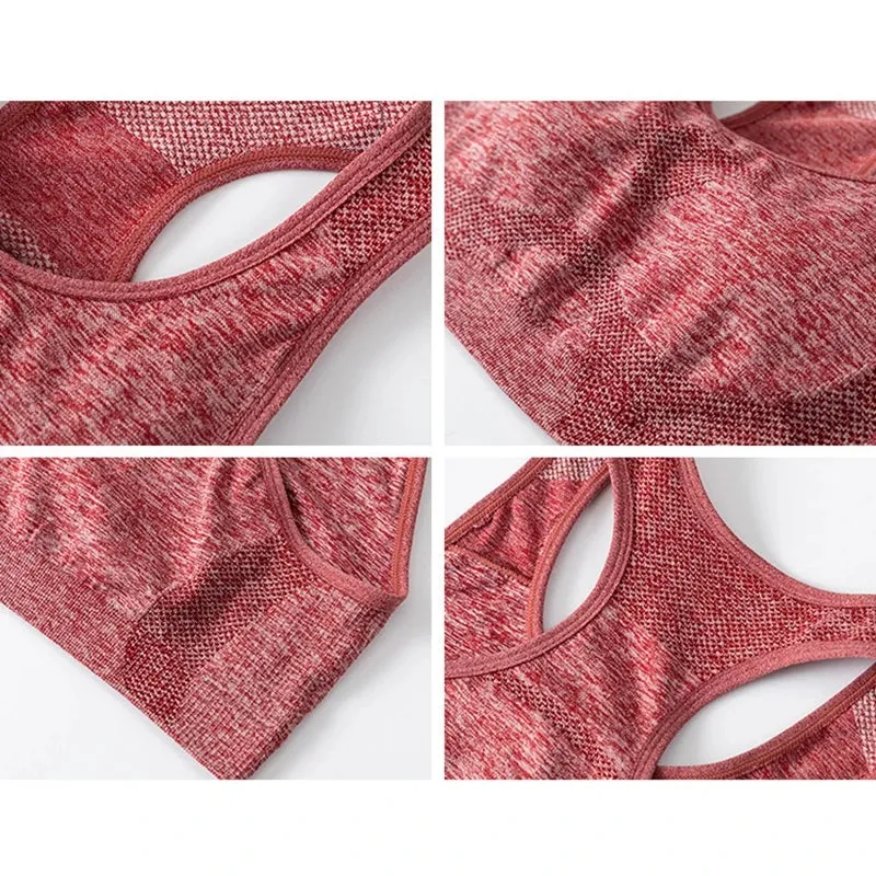 Women's High Shockproof Yoga Sports Bra - Quick-Drying Gym Running Vest