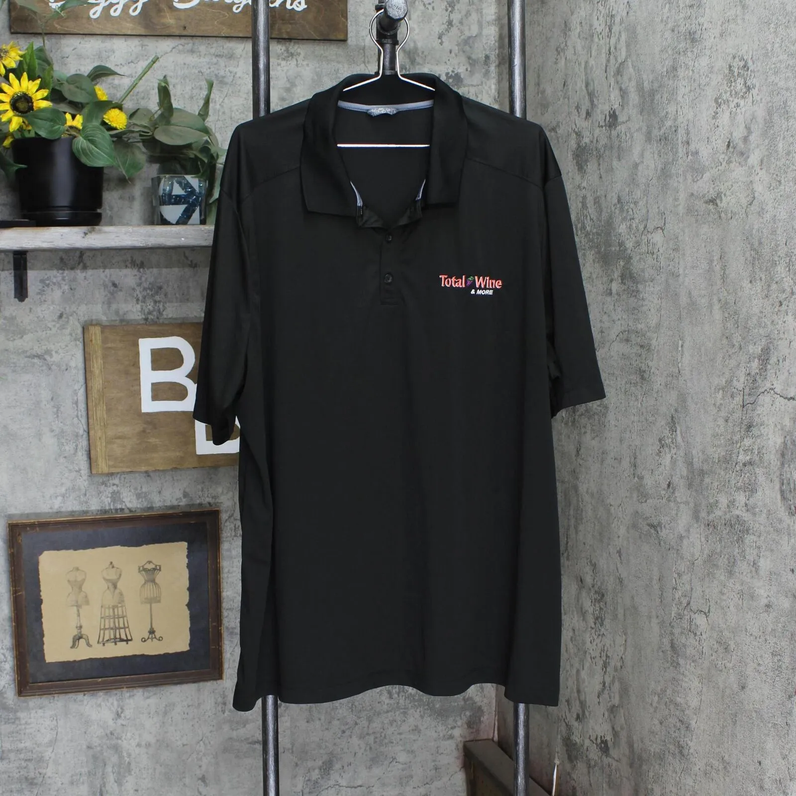 Womens Plus Size Short Sleeve Performance Polo Shirt Black See Measurements