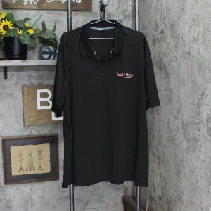 Womens Plus Size Short Sleeve Performance Polo Shirt Black See Measurements