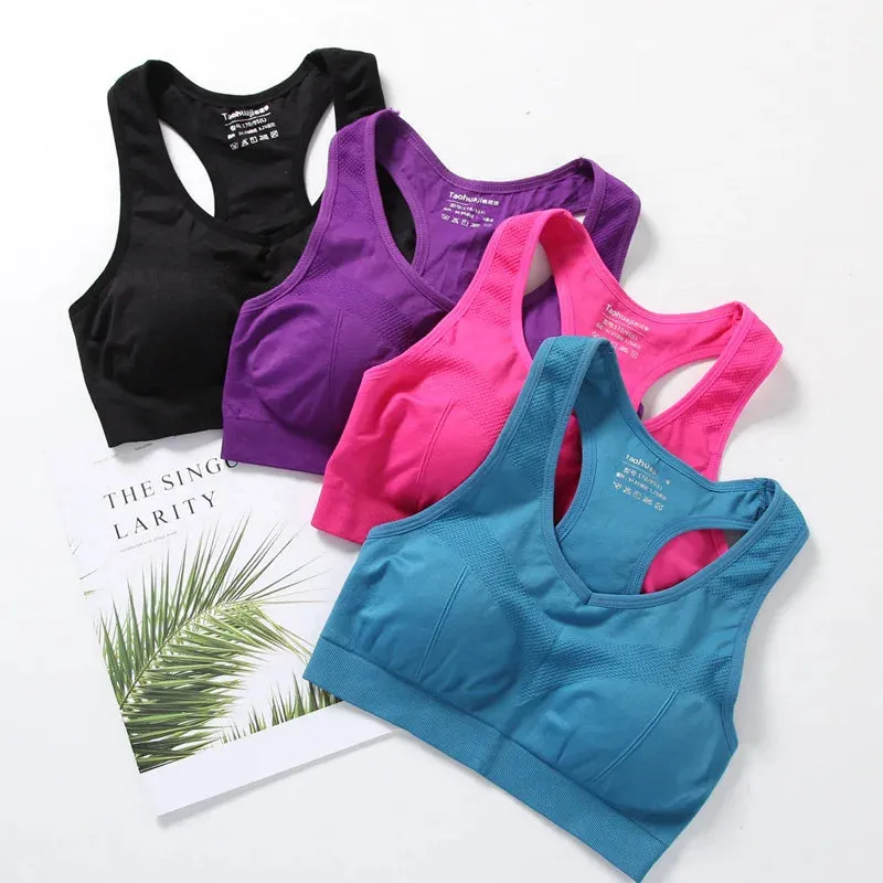 Women's Push-Up Fitness Yoga Bra - Breathable Running Vest