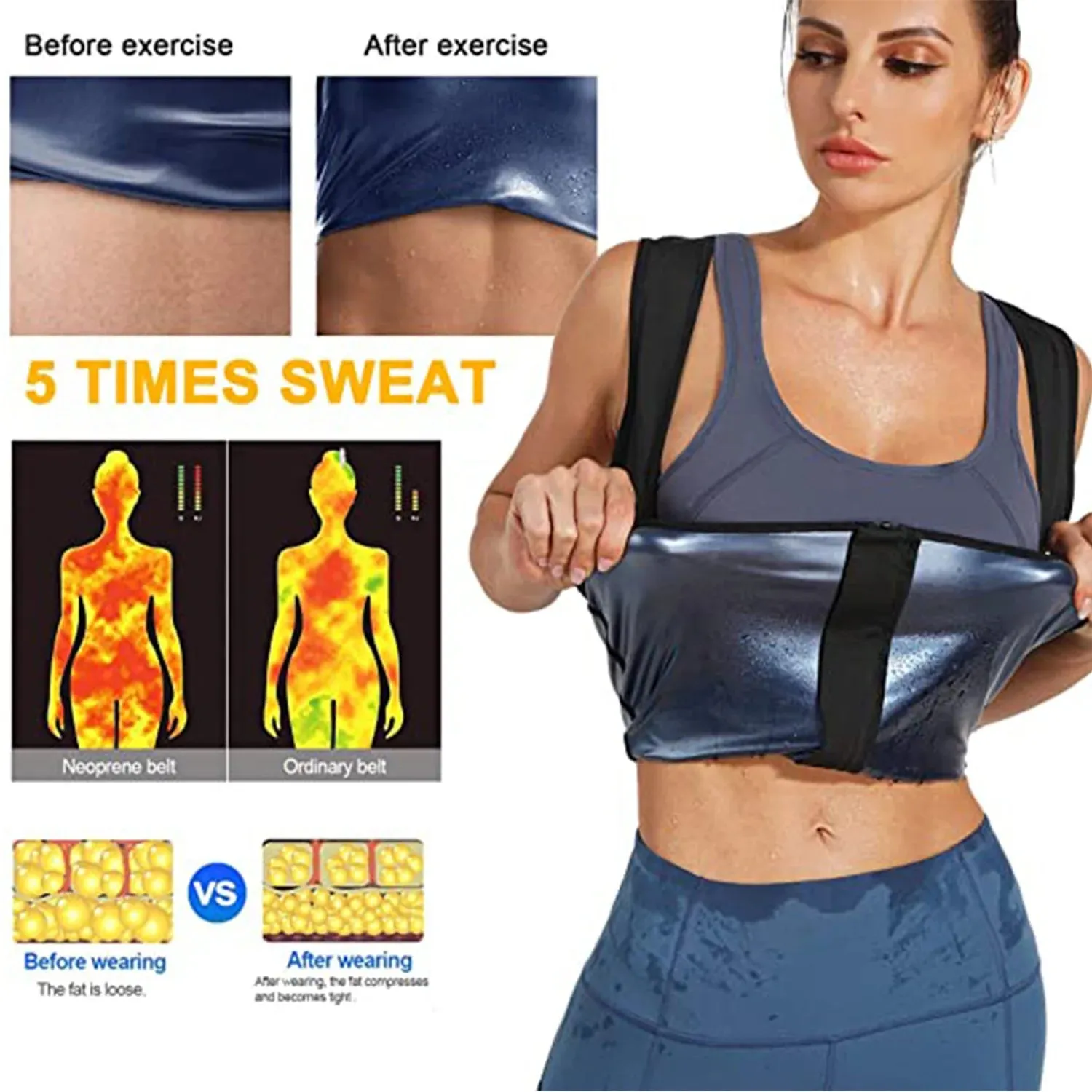 Women's Sauna Shaper Vest