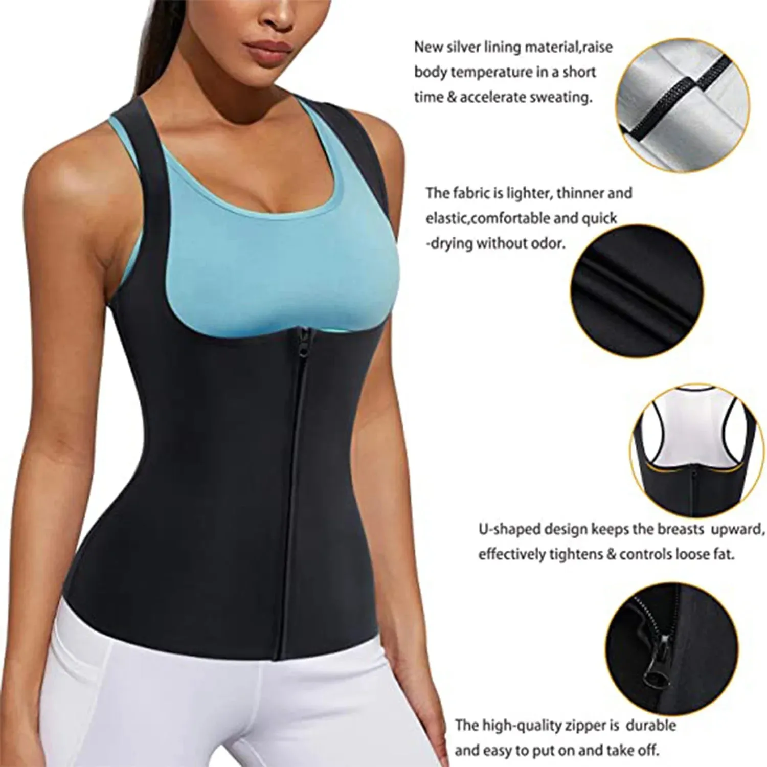 Women's Sauna Shaper Vest