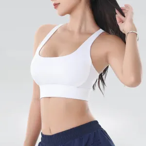 Women's Sports Yoga Vest Fitness Bra - Shockproof Cross Back Beauty Back Design