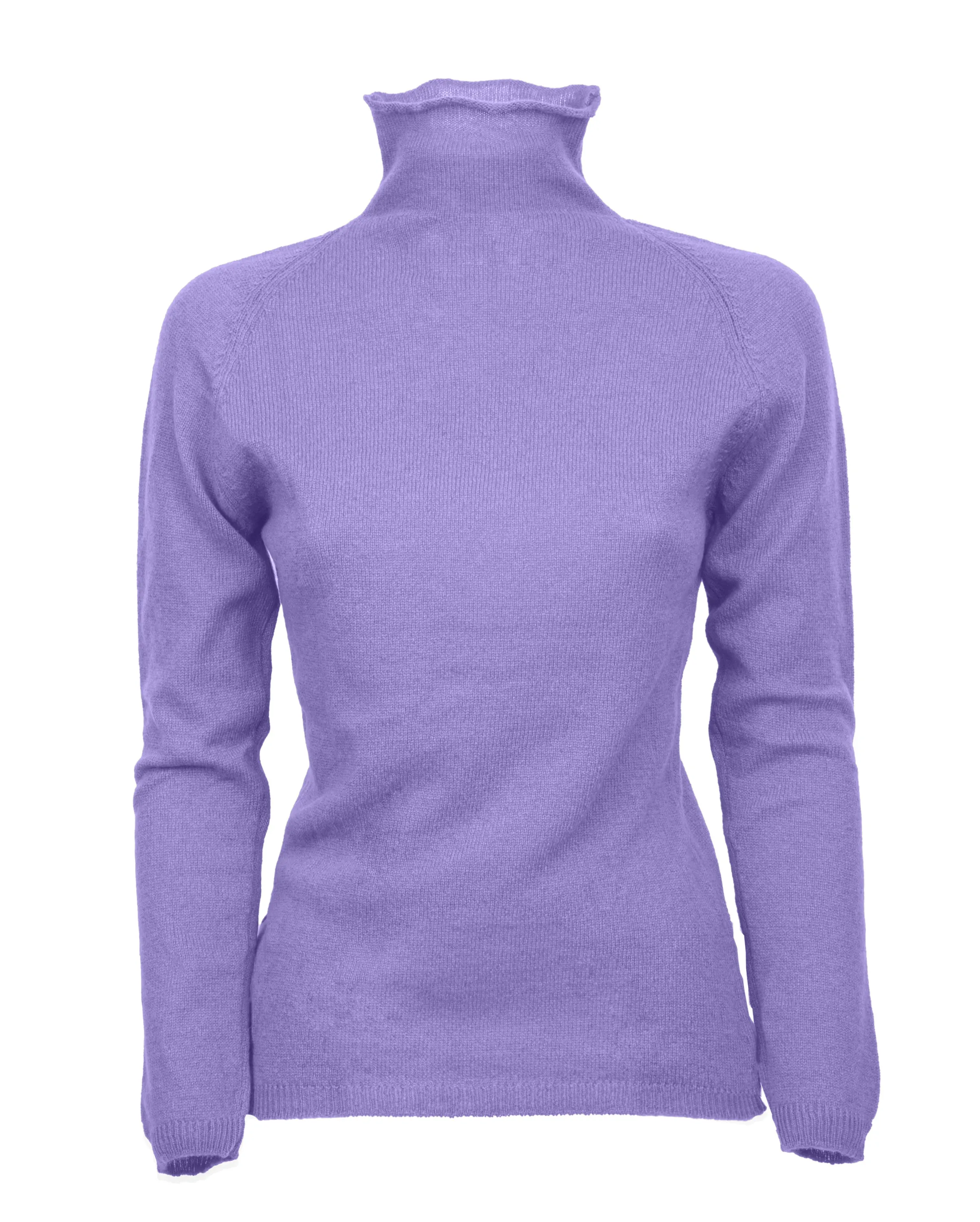 Women's Ultralight Cashmere Raglan Turtleneck Lavender